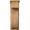 Ekena Millwork Del Monte Rough Sawn Corbel w/Backplate, Western Red Cedar, 8"W x 14"D x 26"H COR08X14X26DEL01RWR - alternate 3